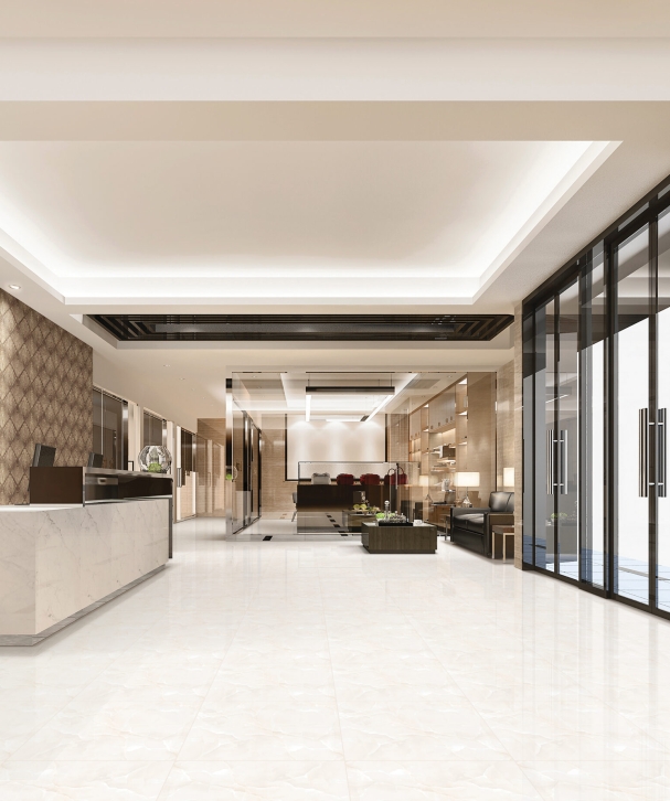 3d rendering modern luxury hotel and office reception and lounge with meeting room chair